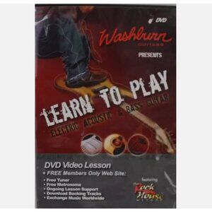 Washburn Guitars Learn to Play Electric, Acoustic, & Bass Guitar DVD